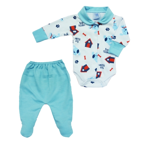 Body Manga Longa Com Punhos  RversÃ­vel e Culote Com PÃ©