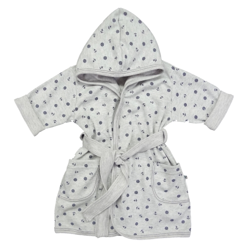 RoupÃ£o Suedine Estampado com Capuz e Bolso 