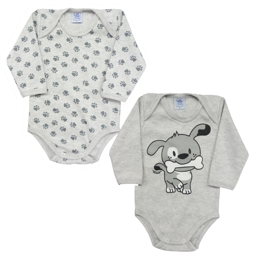 kit Com 2 Bodies Manga Longa 