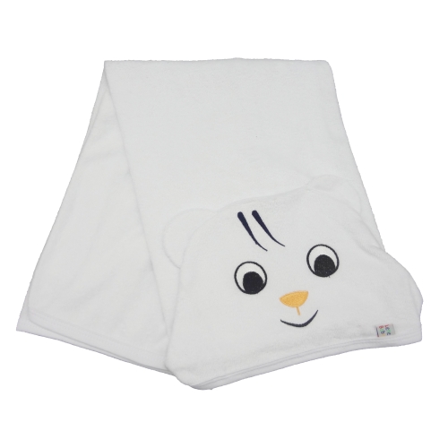 Toalha de Banho Esponja Bordada com Capuz  