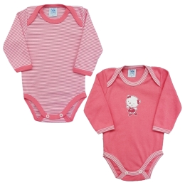 kit Com 2 Bodies Manga Longa 