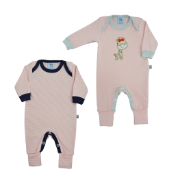 Kit 2 Pijamas Longo com PÃ© ReversÃ­vel 