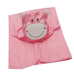 Toalha de Banho Bordada com Capuz 