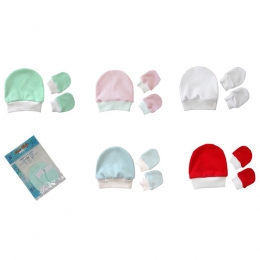 Kit com 1 Gorrro 1 Par  de Luvas