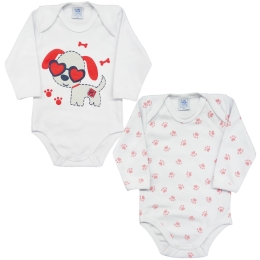 kit Com 2 Bodies Manga Longa 