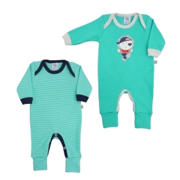 Kit 2 Pijamas Longo com PÃ© ReversÃ­vel 