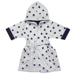 RoupÃ£o Suedine Estampado com Capuz e Bolso 