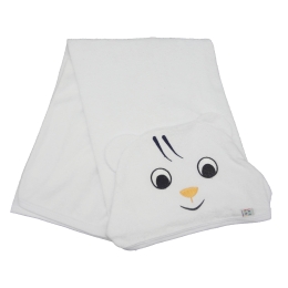 Toalha de Banho Esponja Bordada com Capuz  