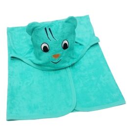 Toalha de Banho Esponja Bordada com Capuz  